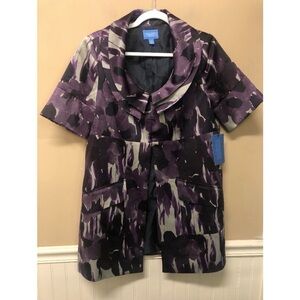 Simply Vera Vera Wang Purple Evening Jacket Half Sleeve Size M NWT